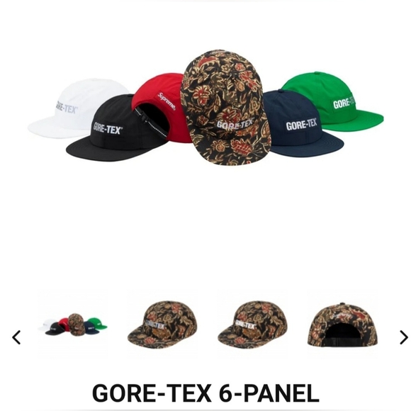 Supreme Gore-Tex Flower Print 6-Panel Hat *FW18* *NWOT*